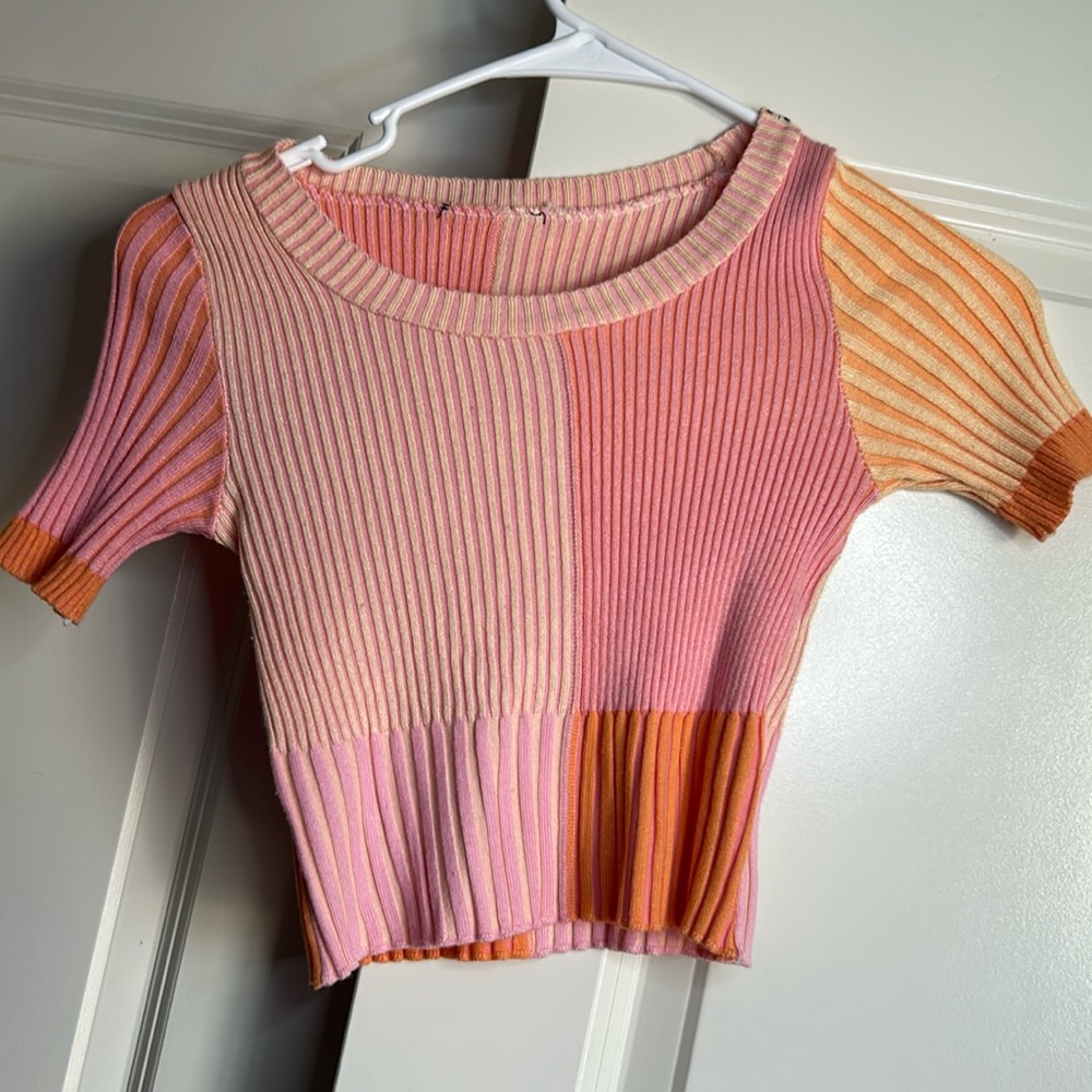 Cute patchwork baby tee